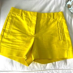 J.Crew shorts bright yellow size 6